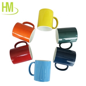 Cốc Gốm Sứ Màu Trắng Sữa Cà Phê Bằng Sứ Khuyến Mại Màu Xanh Dương Đen Đỏ Trơn Tráng Men Tùy Chỉnh - Product Image 6