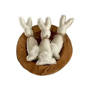 Оптовая продажа пасхальные яйца украшения джут пасхальные конфеты Кролик Прекрасный Пасхальный кролик кукла