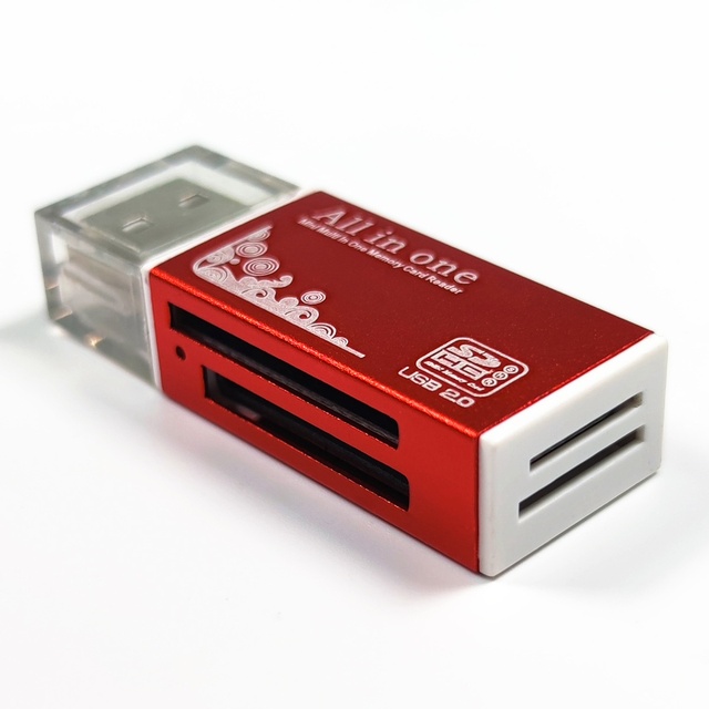 Factory Direct Sale High-Speed 4-in-1 USB Aluminum Alloy Camera Card Reader Multi-Function DC Output New