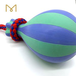 Jouet <span class=keywords><strong>pour</strong></span> <span class=keywords><strong>chien</strong></span> en latex multicolores en forme de <span class=keywords><strong>chien</strong></span> <span class=keywords><strong>avec</strong></span> <span class=keywords><strong>corde</strong></span> en coton, jouet interactif à mâcher et à jouer - Product Image 2