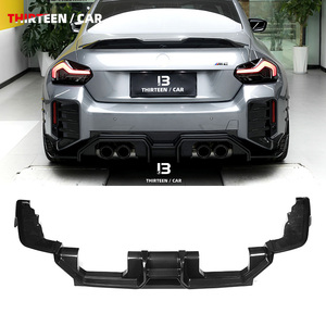 Diffuseur de lèvre arrière en fibre de carbone sèche pour BMW M2 G87 2023 + Style sport Pare-chocs arrière Spoiler Kits de carrosserie Accessoires de garniture - Product Image 1