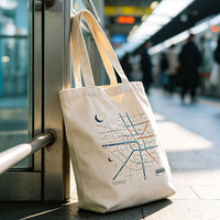 Sac fourre-tout en toile personnalisé, nom imprimé sur mesure, sac à bandoulière réutilisable, sac cadeau