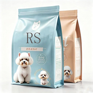 Üretici özel kuru evcil hayvan maması torba düz alt köpek bakımı gıda depolama kilitli ambalaj - Product Image 1