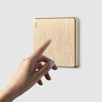 Enchufe de Pared con Interruptor Estándar Británico de 1 Canal y 13A con USB Tipo C, Enchufe Estándar del Reino Unido para Hogar y Hotel
