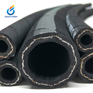 건설 장비에 대한 고압 SAE 100 R1 R2 4SH 유압 고무 호스 1/2 인치 5000 PSI 와이어 꼰 고무 호스 - Product Image 1