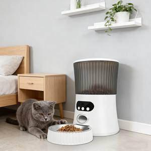 Distributeur automatique de nourriture pour animaux de compagnie grande capacité, distributeur intelligent de nourriture pour animaux de compagnie, distributeur de nourriture réglable pour animaux de compagnie, bols et distributeurs pour animaux de compagnie - Product Image 1