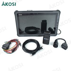 Scanner OBD2 robuste pour machines FAW avec contrôle ABS + tablette Getac F110 pour diagnostic industriel et de construction de systèmes de transmission - Product Image 4