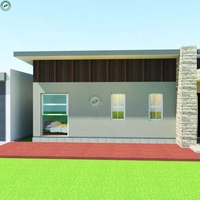 Maison préconditionnée de 3 chambres à coucher, Structure en acier lourd, Design de résidence moderne avec Garage au royaume-uni, 135sqm