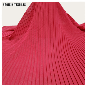 Proveedor Dorado de Guangzhou, Tela de Chifón Suave y Elástica con Pliegues de Acordeón para Bufandas/Vestidos, OEM - Product Image 3