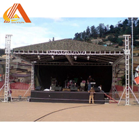 Estructura de Aluminio Resistente y Estructura de Iluminación para Escenarios con Altura Ajustable, Soporte de Luz Portátil para DJ, Estructura de Exhibición