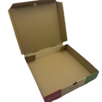Caja para Pizza de 12 Pulgadas Longyi, Cartón Corrugado Kraft Impreso Personalizado, Embalaje de Grado Alimenticio con Relieve para Comida para Llevar de Restaurantes