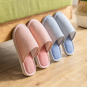 Indoor Family for Slippers for Winter Summer Autumn Comfortable Cotton Linen House Slipper for Men and Women for Bedroom - Product Image 2