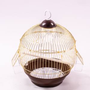 Jaula para Loros de Alambre de Hierro Galvanizado Resistente con Soporte Desmontable y Ruedas Bloqueables para un Uso Doméstico Estable - Product Image 1