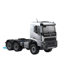 Double E E013-001 1/14 Volvo FMX Camion tracteur RC 6x4 sous licence officielle 2,4 GHz 10CH avec semi-remorque en métal