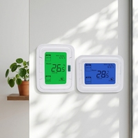 Thermostat d'ambiance numérique à grand écran LCD Honeywel pour système de climatisation, série des fabricants de thermostats