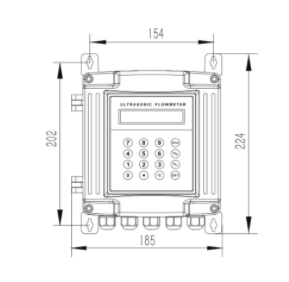 Débitmètre à ultrasons pour carburant OEM, affichage LCD, débitmètre à ultrasons portable pour eau, argon, sortie d'impulsions OCT, débitmètre pour diesel - Product Image 5