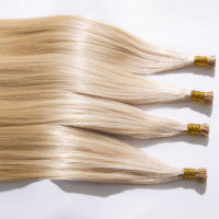Extensions de cheveux naturels à la kératine I-Tip, non traités, cuticules alignées, double épaisseur, extensions de cheveux humains K-Tip
