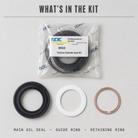   Kit de réparation de joint d'étanchéité pour vérin de tension SD22, comprenant joint d'étanchéité, bague de guidage et bague de retenue, pour tendeur de chenille de bulldozer Shantui