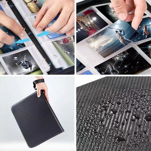 Album de cartes Pokémon personnalisé transfrontalier en PU sergé à 9 compartiments, pochette double face avec porte-cartes en papier détachable - Product Image 5