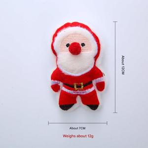 Lovely Cute Small Christmas Kitten <b>Cat</b> Toy <b>Plush</b> Eco-friendly Squeaky Chew Toys for Indoor Use Cartoon Style - Product Image 4