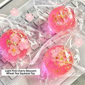 Nouveau design, édition limitée printemps-été, boule anti-stress rose fleur de cerisier 6 cm, jouet à presser en sucre de malt pour cadeau - Product Image 5