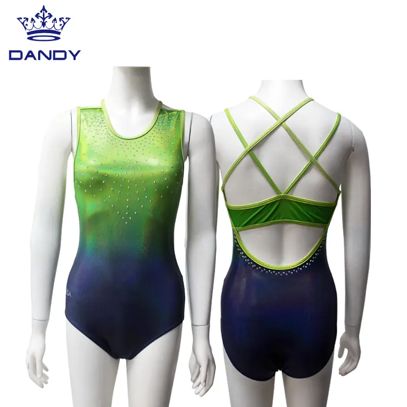 Dandy Custom Hoge Kwaliteit Stijlvolle Maillots Gymnastiek Meisjes Sexy Turnpakje