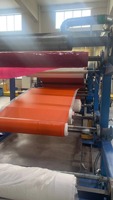 Feuille de caoutchouc Hypalon avec surface mate ou textile 1,2 mm Rouge/Orange Hypalon pour bateaux gonflables et kayaks