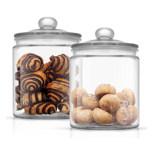 Toples kaca kue 1/2 dan 1 galon, toples kaca apoteker untuk wadah deterjen cucian, toples kaca besar untuk pengaturan kamar - Product Image 3