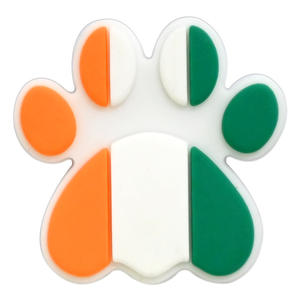 थोक प्यारा पालतू पालतू कुत्ता पाव जूते आकर्षण प्रचार उपहार स्मृति चिन्ह पशु जूते सजावट pvc कुत्ते प्रिंट रबर प्लग जूते आकर्षण - Product Image 6