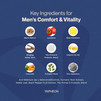 Capsules OEM pour Hommes : Soutien Avancé de la Prostate, 60 gélules, Probiotiques 5 Souches, Lycopène, Bêta-Sitostérol – Confort Urinaire et Vitalité Nocturne