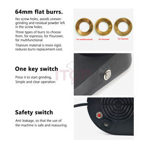 Molinillo <span class=keywords><strong>de</strong></span> Café Comercial Italiano <span class=keywords><strong>para</strong></span> Cafetería, Molinillo <span class=keywords><strong>de</strong></span> Café <span class=keywords><strong>de</strong></span> Muelas Planas, Herramientas <span class=keywords><strong>para</strong></span> Molinillo <span class=keywords><strong>de</strong></span> Café, Máquina <span class=keywords><strong>de</strong></span> Espresso Continua - Product Image 6