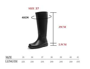 מגפי גומי נשים YL186 סיטונאי, קלים, אופנתיים, נוחים, בגובה הברך, PVC, עמידים למים, לנשים - Product Image 6