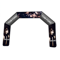 Arche d'entrée gonflable en bâche PVC de haute qualité avec anneaux en D pour vos bannières