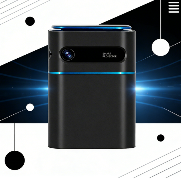 D042 Mini Projector an intelligent Android projector with WiFi portable DLP for home theater digital projector.