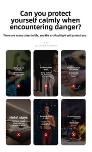 Lampe torche autodéfense à détection infrarouge, alarme anti-espionnage et anti-surveillance pour hôtel, en alliage d'aluminium durable, LED - Product Image 4