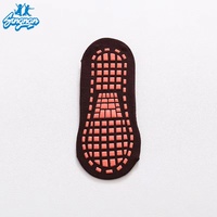 Chaussettes tricotées à semelle intégrale antidérapante, respirantes, en polyester écologique, absorbant la transpiration, séchage rapide, pour yoga et enfants
