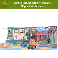 BAIHE Aire de jeux souple pour tout-petits, ensemble d'équipements de terrain de jeu intérieur en ABS et métal, blocs d'escalade, capacité maximale 100 kg pour la maternelle
