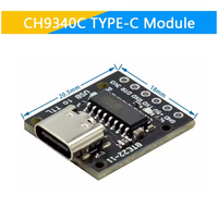 Module USB 2.0 vers TTL CH340E CH340C CH340N CH9340C Alternative aux CP2104 CP2102 PL-2303HX HT42B534 FT232RL pour Linux/mac/windows