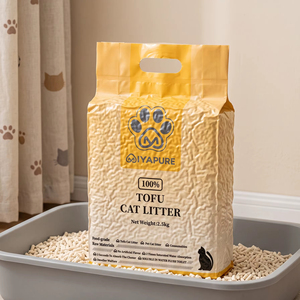 Litière pour chat en tofu biodégradable et jetable dans les toilettes, <span class=keywords><strong>de</strong></span> qualité alimentaire, faible en poussière, à agglomération rapide, bénéfique pour les chats, OEM/ODM - Product Image 2