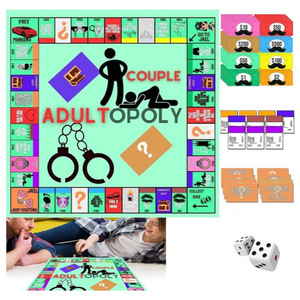 Jeu <span class=keywords><strong>de</strong></span> <span class=keywords><strong>Société</strong></span> Adultopoly Personnalisé en Gros <span class=keywords><strong>pour</strong></span> Soirée Romantique – Échecs en Carton <span class=keywords><strong>pour</strong></span> Adultes et Couples - Product Image 1