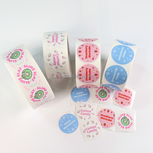 Custom Label <strong>Stickers</strong> Custom Logo Shaped Packaging <strong>Stickers</strong> <strong>Printed</strong> Roll Vinyl Waterproof Round Label <strong>Stickers</strong> - Product Image 1