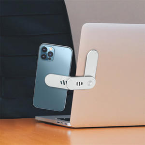 Support de téléphone <span class=keywords><strong>portable</strong></span>, Clip de montage latéral magnétique pour ordinateur <span class=keywords><strong>portable</strong></span>, support d'extension réglable en alliage d'aluminium pour moniteur d'ordinateur - Product Image 2