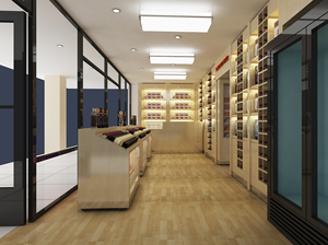 Étagère de présentation d'alcool, présentoir à vin élégant, <span class=keywords><strong>vitrine</strong></span> à vin pour exposer votre collection, design d'intérieur pour magasin de vin - Product Image 4