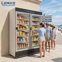 Máquina Expendedora Combinada de Aperitivos y Bebidas LERKE, Máquina Expendedora Comercial para Zonas Costeras/Turísticas