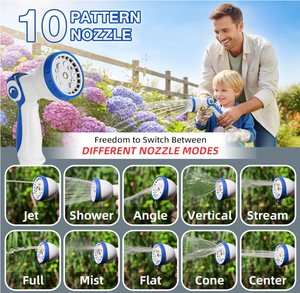 Avvolgitubo da Giardino Leggero e Retrattile con Ugello Spray, Supporto Portatile <span class=keywords><strong>per</strong></span> <span class=keywords><strong>Tubo</strong></span> Resistente <span class=keywords><strong>per</strong></span> Irrigazione Giardino e Lavaggio Auto - Product Image 2