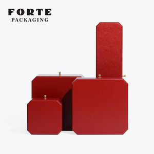 Forte bán buôn tùy chỉnh logo sang trọng nhung quà tặng trang sức bao bì Hộp Vòng đeo tay vòng cổ bông tai Nhung hộp đồ trang sức - Product Image 6