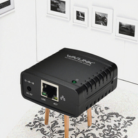 Wavlink WL-NU72P11原始家庭办公室USB 2.0有线网络打印服务器，有库存供办公室使用