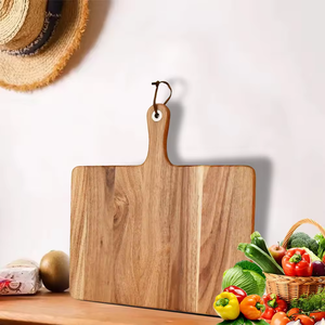 Macinazione dei rifiuti e vuole Lap bancone racchetta tagliere in legno di bambù Pizza tagliere Paddle Peel Pizza con manico - Product Image 2