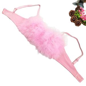 <span class=keywords><strong>Corset</strong></span> court personnalisé pour scène, style bustier, avec échantillon de <span class=keywords><strong>dessin</strong></span>, coutures, détails en plumes d'autruche, petite bretelle, pour <span class=keywords><strong>femme</strong></span> - Product Image 1