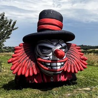Décoration de cour de gargouille gonflable d'Halloween avec lumières LED, gonflables de gargouille | Gargouilles et grotesques gonflables